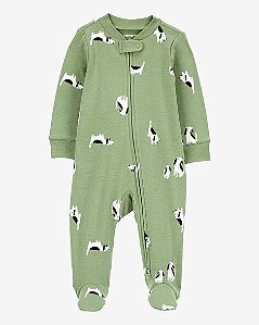 MACACÃO CACHORRO ALGODÃO ZÍPER BIDIRECIONAL DORMIR E BRINCAR