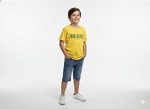 CAMISETA BRASIL DADOMILE AMARELA