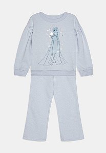CONJUNTO INFANTIL MENINA GAP ? 2 PEÇAS MOLETOM AZUL FROZEN
