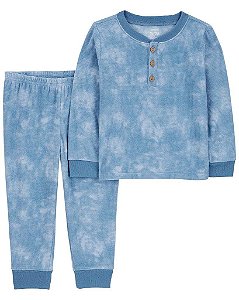 PIJAMA CARTER?S 2 PEÇAS AZUL TIE DYE ? MACIO E ESTILOSO