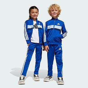 CONJUNTO INFANTIL ADIDAS TIBERIO AZUL E BRANCO ? ORIGINAL IMPORTADO