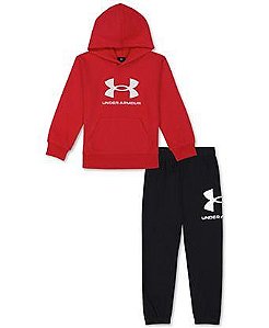 CONJUNTO INFANTIL UNDER ARMOUR VERMELHO ? MOLETOM E CALÇA 2 PÇS