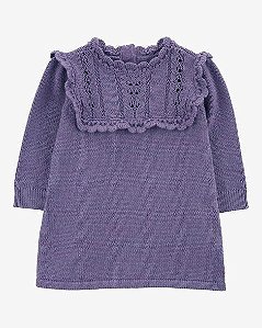 VESTIDO INFANTIL MENINA CARTER?S LÃ ROXO QUENTINHO E CONFORTÁVEL