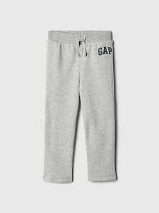 CALÇA MOLETOM INFANTIL GAP CINZA FORRADA FLEECE