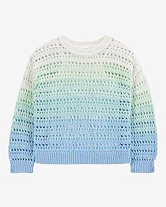SUÉTER INFANTIL MENINA CARTER?S FIO AZUL E VERDE INVERNO