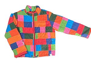 JAQUETA INFANTIL MENINA ? COLORIDA NACIONAL FORRADA EM ALGODÃO