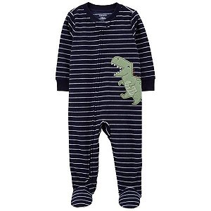 MACACÃO FLEECE CARTERS DINO AZUL MARINHO INFANTIL