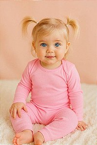CONJUNTO INFANTIL MENINA DADOMILE 2 PEÇAS BODY E CALÇA ROSA