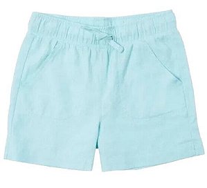 SHORTS INFANTIL MENINA COOL ? LINHO AZUL CLARO CONFORTÁVEL E LEVE