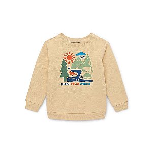 MOLETOM INFANTIL GARANIMALS BEGE FLORESTA ? MENINO