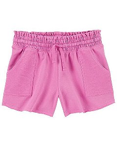 SHORTS INFANTIL MENINA CARTERS PINK ALGODÃO CONFORTÁVEL