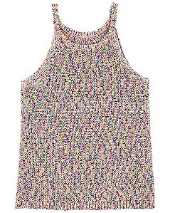 ROUPA INFANTIL MENINA OSHKOSH REGATA COLORIDA CROCHÊ