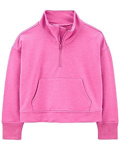 MOLETINHO INFANTIL MENINA CARTERS ROSA PINK COM ZÍPER