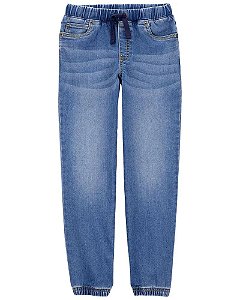 CALÇA JEANS INFANTIL CARTERS AZUL COM CORDÃO AJUSTAVEL MENINO