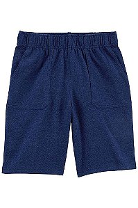 BERMUDA INFANTIL CARTERS AZUL COM CINTURA ELÁSTICA MENINO