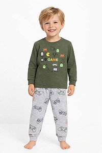 PIJAMA INFANTIL MENINO DADOMILE VERDE GAME
