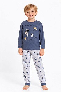 PIJAMA INFANTIL MENINO DADOMILE ASTRONAUTA OUT OF THIS WORLD