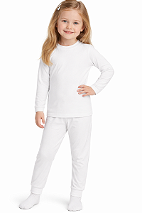 CONJUNTO TÉRMICO DADOMILE BRANCO COM GOLA