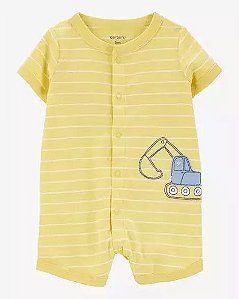 ROMPER MENINO CARTERS AMARELO CONSTRUÇÃO