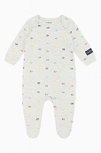 MACACAO INFANTIL CALVIN KLEIN CINZA LOGOS COLORIDAS