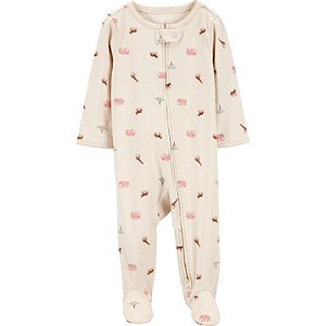MACACAO INFANTIL MENINA CARTERS BEGE SAFARI