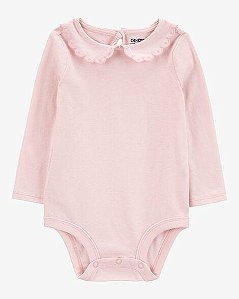 BODY MENINA OSHKOSH GOLA RENDA MANGA LONGA