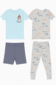 PIJAMA KIRKLAND 4 PÇS FOGUETE