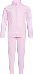 CONJUNTO 2 PÇS ADIDAS ROSA DRY FIT FORRADO FLEECE