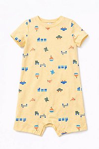 ROMPER OKIE DOKIE AMARELO TETRIS