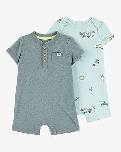 2 ROMPERS CARTERS VERDE KOMBI