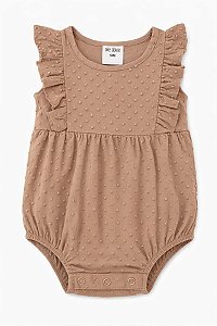 ROMPER MENINA OKIE DOKIE BEGE POÁ