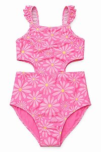 MAIÔ INFANTIL MENINA WONDER NATION PINK MARGARIDAS
