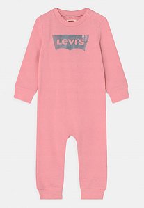 MACACAO MENINA LEVIS ROSA LOGO PRATA