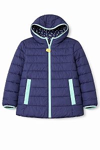 JAQUETA MENINA THEREABOUTS AZUL REVERSIVEL FLORAL