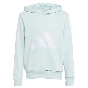 BLUSA MOLETOM MENINA ADIDAS VERDE COM GORRO BOLSO FRONTAL