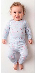 CONJUNTO DADOMILE 2 PÇS BODY E CALÇA AZUL DOCES MODAL