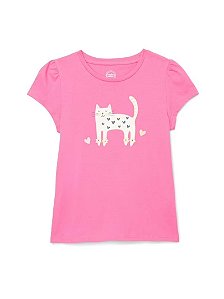 CAMISETA WONDER NATION PINK GATO