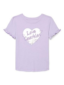 CAMISETA WONDER NATION LILÁS LOVE SPARKLES