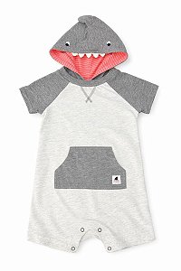 ROMPER CARTERS CINZA GORRO TUBARÃO