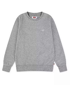 BLUSA MOLETOM LEVIS CINZA BASICO