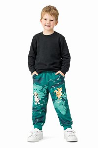 CONJ MENINO NACIONAL MOLETOM PRETO COM CALÇA