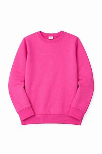 BLUSA MENINA NACIONAL PINK MOLETOM
