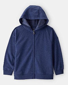 JAQUETA OSHKOSH AZUL COM GORRO FORRADA