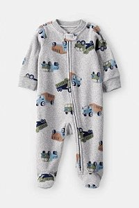 MACACAO FLEECE MENINO CARTERS CINZA CAMINHÃO