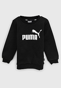 BLUSA MOLETOM PUMA PRETO FORRADO FLEECE