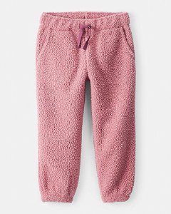 CALÇA MENINA CARTERS SHERPA ROSA CORDÃO