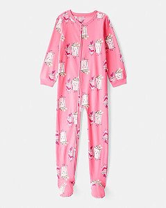 MACACAO MENINA CARTERS ROSA PIPOCA FLEECE