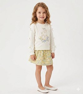 CONJ 2 PÇS MENINA CUPCAKES AND CASHMERE UNICÓRNIO COM SAIA