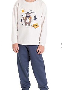 PIJAMA 2 PÇS MENINO DADOMILE URSO FORRADO FLEECE