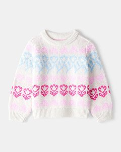 BLUSA MENINA CARTERS LÃ BRANCA CORAÇÃO